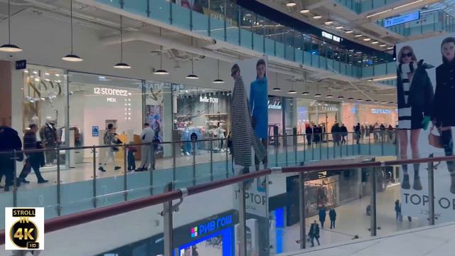 [4K]FIRST LARGEST Shopping Center In EUROPE , AVIAPARK, Moscow, Russia || Stroll In 4K
