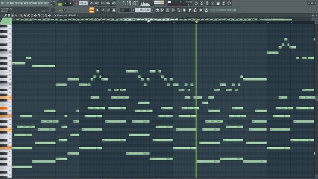 "Лирическая Пианинка" Фортепиано FL STUDIO 20 смотреть онлайн