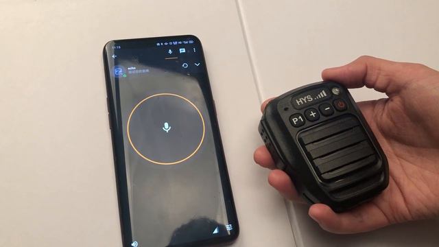 HYS Bluetooth wireless microphone for Android Zello App смотреть онлайн