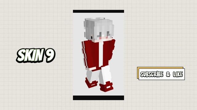 TOP 15 SKIN MINECRAFT BOY AESTHETIC WHITE HAIR | MCPE INDONESIA смотреть онлайн