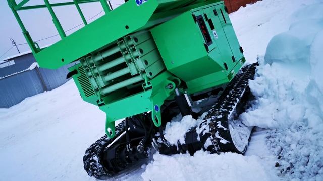 Завод подъемников. Ножничный подъемник. Гусеничный ход. смотреть онлайн