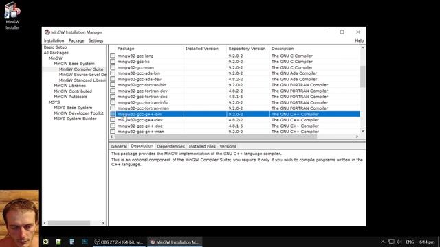 Язык Си: установка MinGW и "Hello World" (компилятор gcc) смотреть онлайн