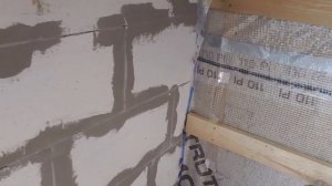 приклейка пароизоляции к газобетону.