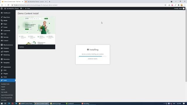 How to import demo content in Garden Landscape WordPress Theme смотреть онлайн