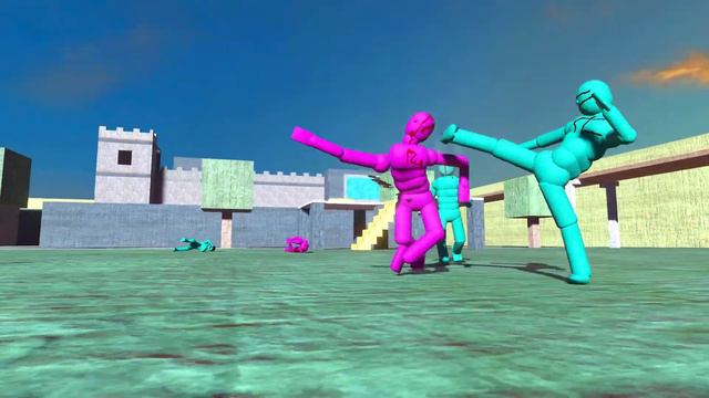 Super Boxer NPCs Fight in Realistic Simulations with Active Ragdoll Physics! смотреть онлайн