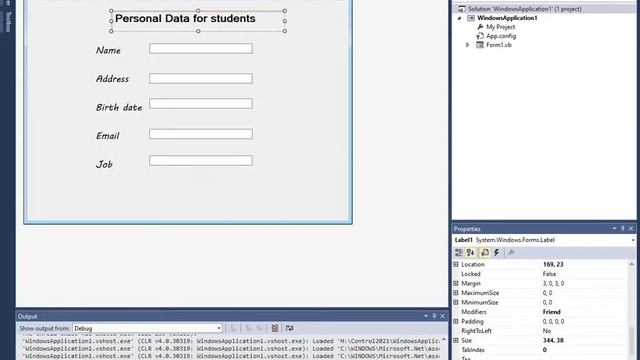 الدرس الثانى : أداة العنوان Label فى VB.NET смотреть онлайн