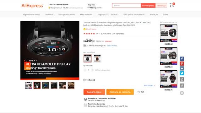 ZEBLAZE STRATOS 3 LANÇAMENTO - Tem GPS e tela AMOLED, vale a pena comprar? смотреть онлайн