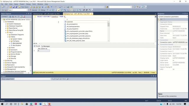 SELECT COUNT DISTINCT IN SQL смотреть онлайн