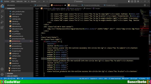 167. Actualización de Gestión Productos, parte 5 - Sistema Farmacia PHP JS MYSQL HTML CSS смотреть онлайн