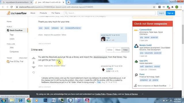 Tutorial library Error | Netbeans смотреть онлайн