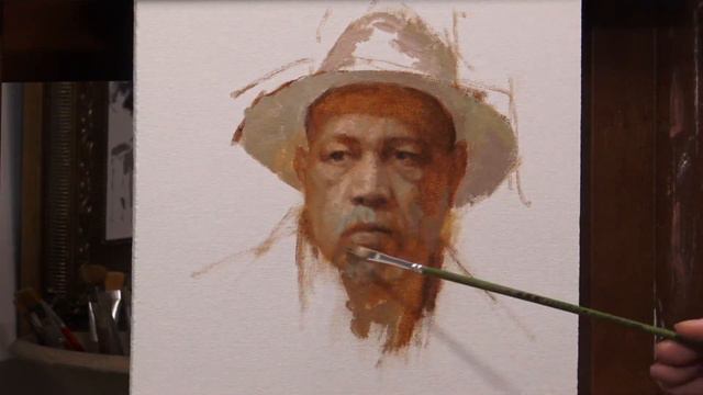 Portrait Painting Ken Norton -part 1