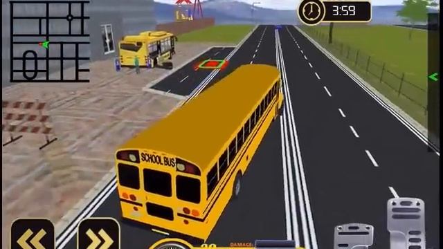 Schoolbus Coach Simulator 3D-city school bus driving duty to Pick & Drop Kids/Gameplay for Kid #1 смотреть онлайн