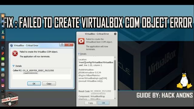 Fix Virtual Box Not Starting :Failed To Create Virtual box Com Object Error смотреть онлайн