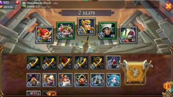 Lords Mobile прохождение главы 6-9 (обычная) на 48 лвл. Выбор героев.