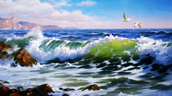 Морские пейзажи художника Сергея Григораша