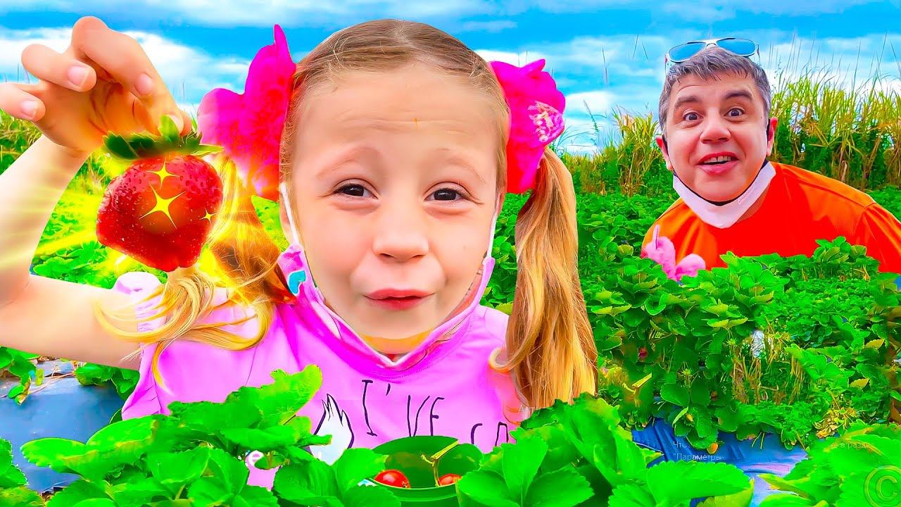 Настя и Папа поехали покупать продукты для Мамы смотреть онлайн