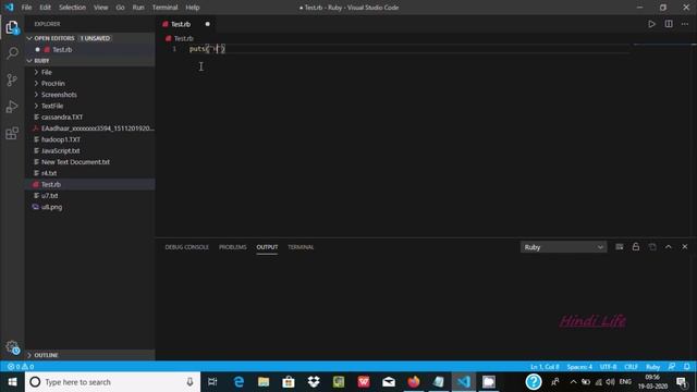 How to run ruby program in VS Code смотреть онлайн