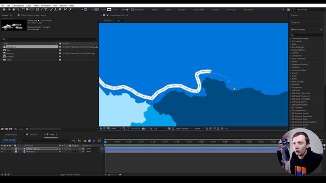 3D Анимация Карты в After Effects / 3D map After Effects смотреть онлайн