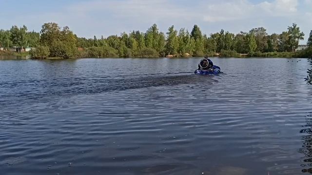 Прогулка на лодке с аэроранцем. смотреть онлайн