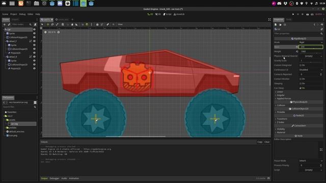 Godot vehicule 2D phyisque смотреть онлайн