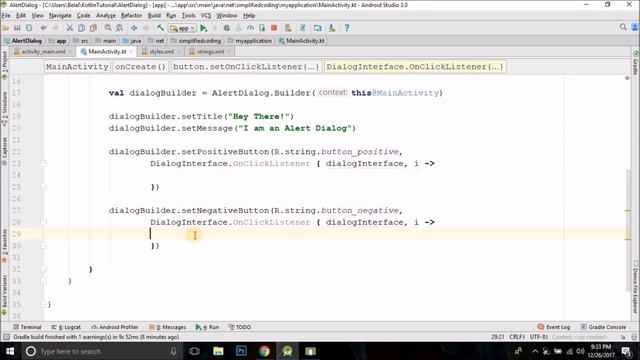 #16 Android Application Development with Kotlin - Alert Dialog смотреть онлайн