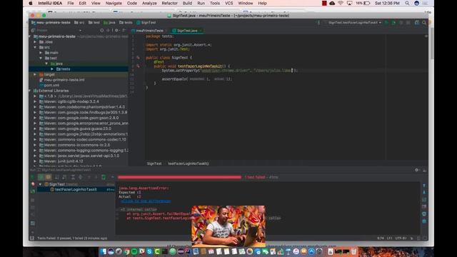 Meu Primeiro Script de Teste #1: WebDriver com Java смотреть онлайн