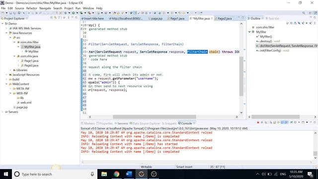 Servlet and JSP | Filter смотреть онлайн