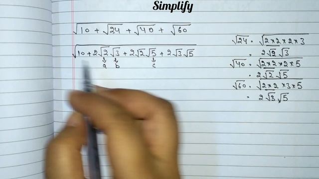 Simplify| √10+√24+√40+√60 | Easy way to solve a radical equation | Basics of Maths смотреть онлайн