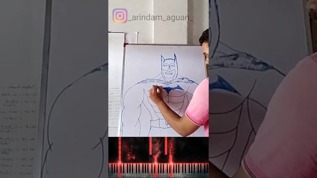 BAT-MAN SKETCH | WHITE BOARD SKETCH | Art with Ari смотреть онлайн