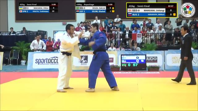 Georgia vs Russia - Semi-Finals - Judo World Junior Championship Teams 2014 смотреть онлайн