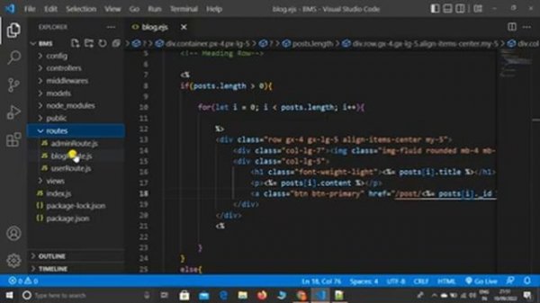 Blog Management System #11 - Show Blog Post Details in Node, Express JS & MongoDB #nodejsproject
