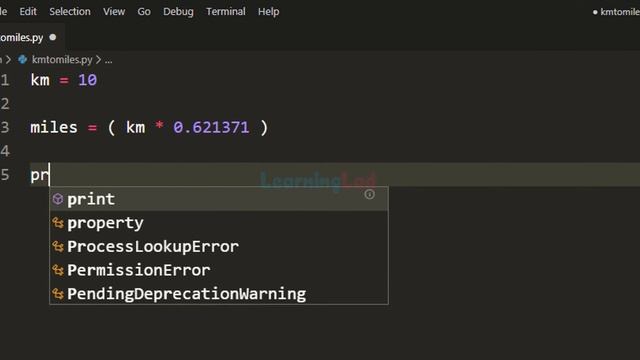 Python Program to Convert Distance from Kilometers to Miles смотреть онлайн