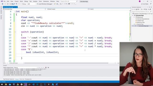 C++ FOR BEGINNERS (2020) - Switch/case statement, Make Calculator application PROGRAMMING TUTORIAL смотреть онлайн