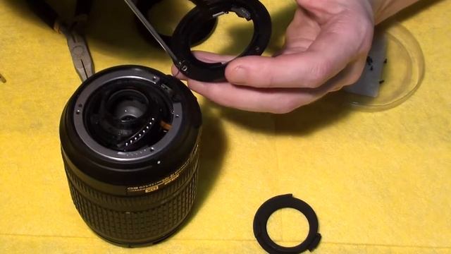Как заменить сломанный байонет объектива Nikon 18-105 mm, 18 55 mm смотреть онлайн