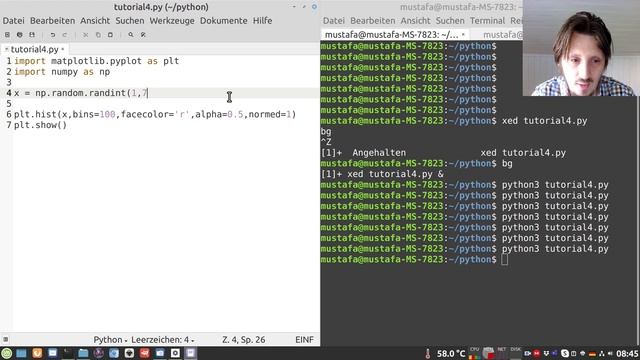Matplotlib Tutorial 4: Creating Histograms & Random Numbers смотреть онлайн