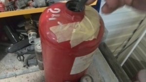 Зарядка огнетушителя компрессором