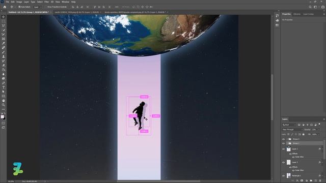 Moon to Earth Poster Design - Tutorial Photoshop CC 2020 смотреть онлайн