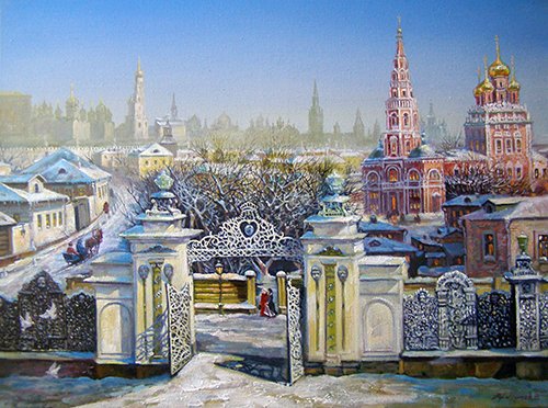 Московский художник о зимней Москве смотреть онлайн