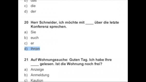 A2 Test Grammatik#Vokabeln