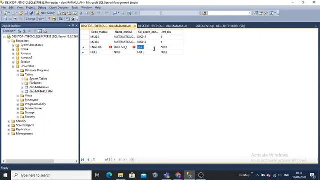 MENGOPERASIKAN TABLE PADA SQL SERVER смотреть онлайн