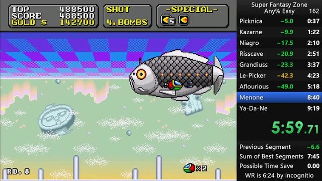 Super Fantasy Zone Speedrun [8:43] смотреть онлайн