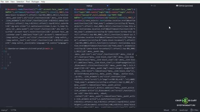 Atom текстовый редактор #2 - Интерфейс и меню [SVOYWEBSAYT.RU] смотреть онлайн