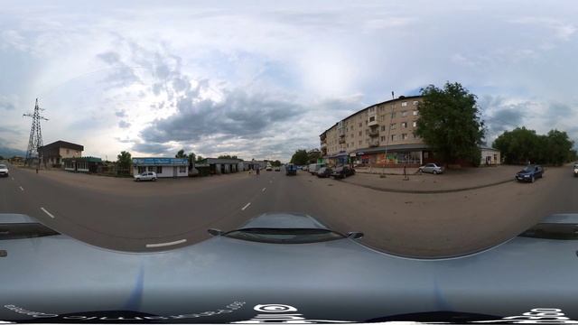 Талгар. Улица Карасай батыра (Транспортная) ? 360° видео с пространственным звуком смотреть онлайн