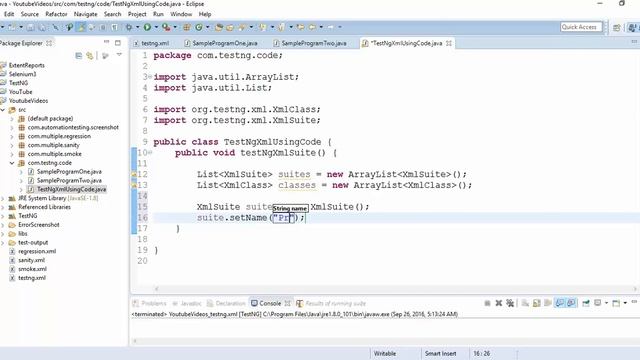 Running TestNG Tests Programmatically смотреть онлайн