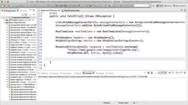 Screencast #38: Download file with RestTemplate смотреть онлайн