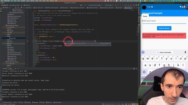 Serverpod : un backend et serveur web pour les applications Flutter ?? Tutoriel Dart/Flutter смотреть онлайн