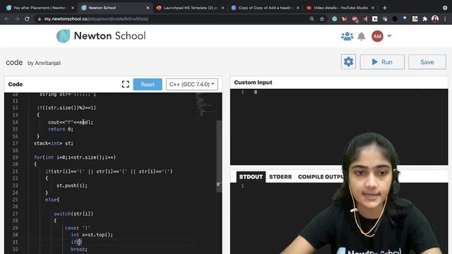 Check for Balanced Brackets in an expression using Stack | Most famous question of stack.? Hindi ? смотреть онлайн