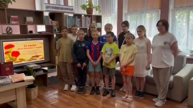 Акция "Метроном памяти-2023" Модельная Центральная детская библиотека, г. Гусев смотреть онлайн