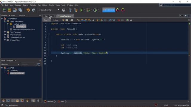 Basic Java Addition Using NetBeans 12.0 смотреть онлайн