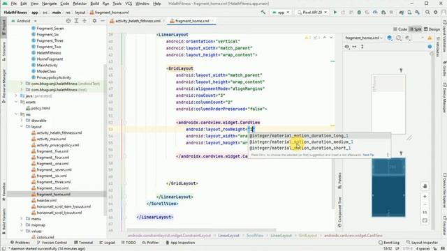 How To Use ScrollView And Constraint Layout |click listener Android Studio health fitness Part-6 смотреть онлайн